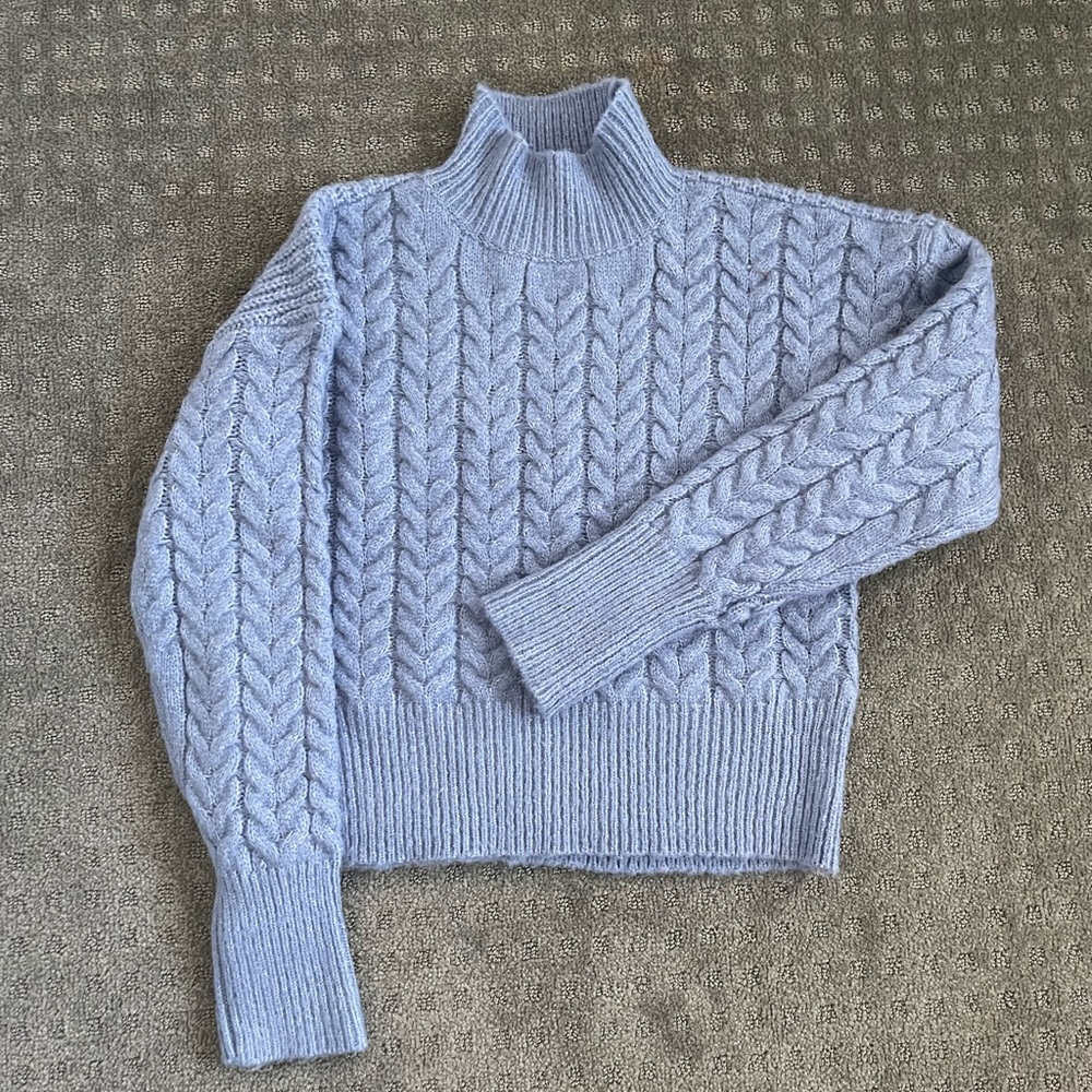 Never before worn periwinkle Kendall and Kylie sweater